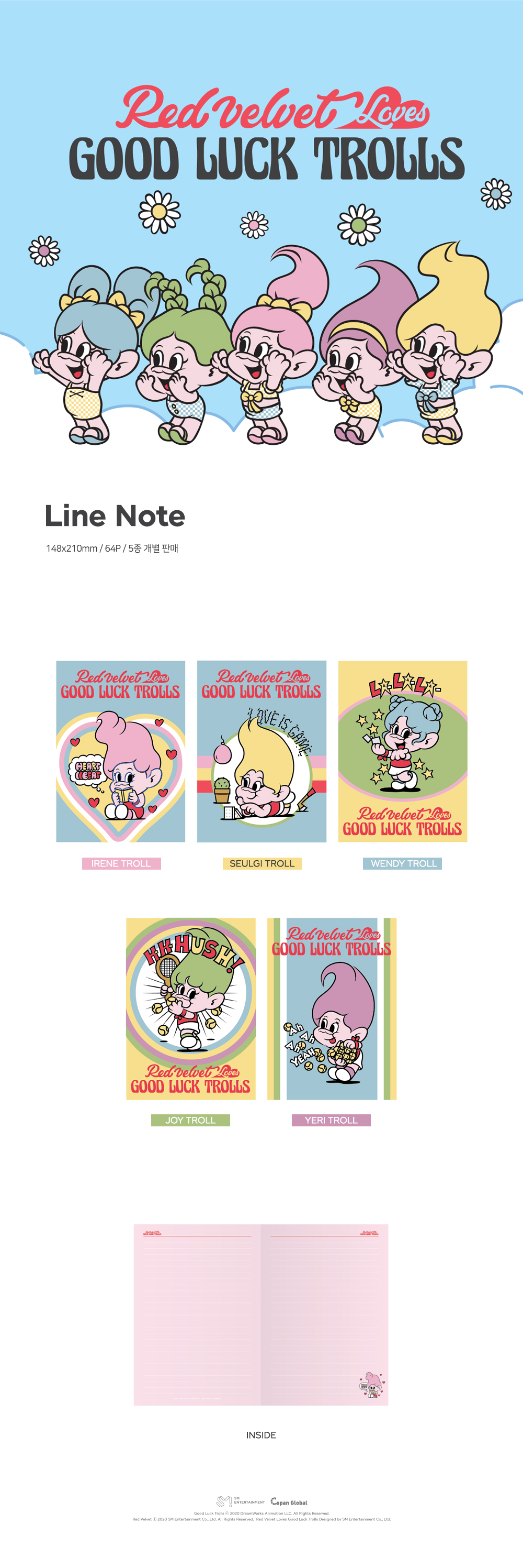 Red Velvet TROLLS POP-UP STORE - LINE NOTE